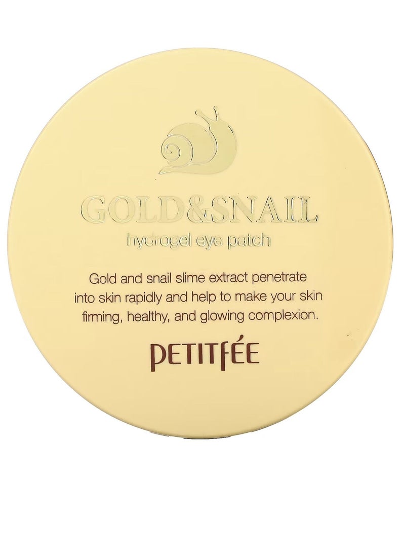60-Piece Gold And Snail Hydrogel Eye Patch