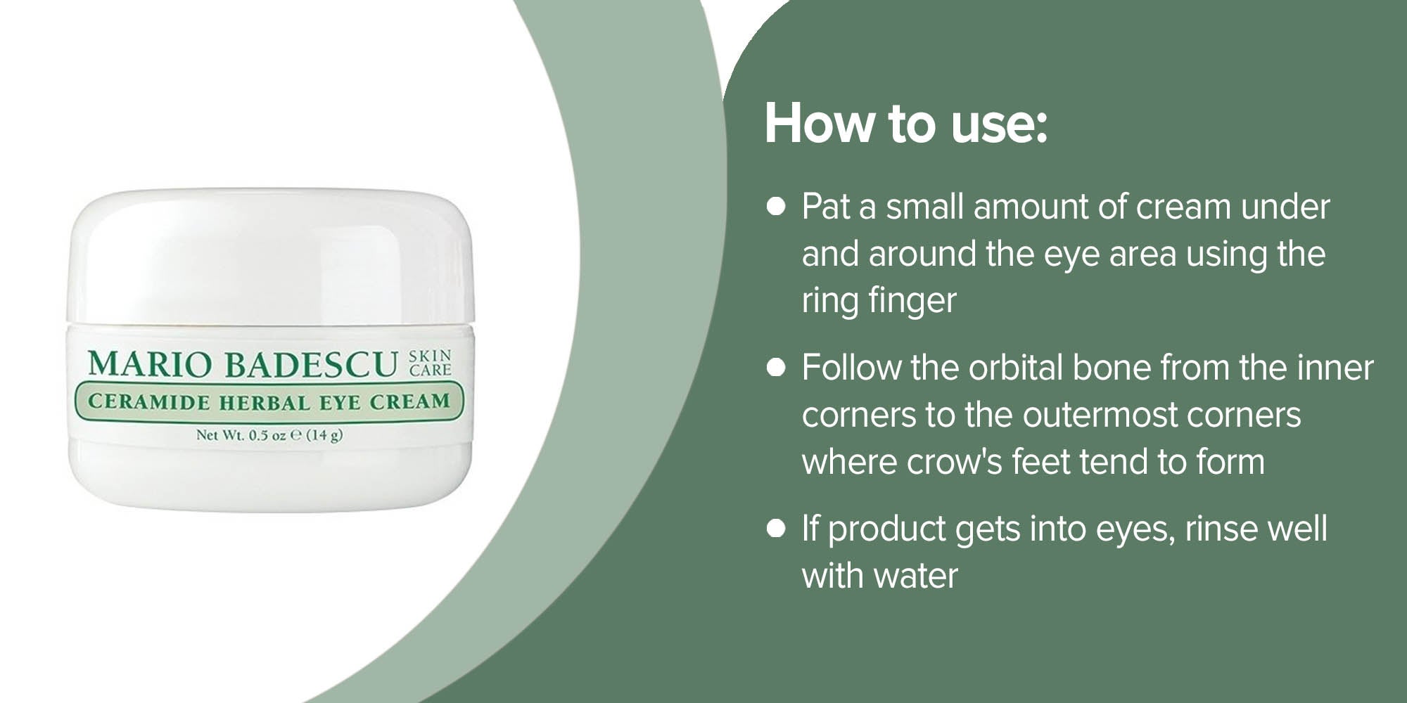 Ceramide Herbal Eye Cream White 14grams