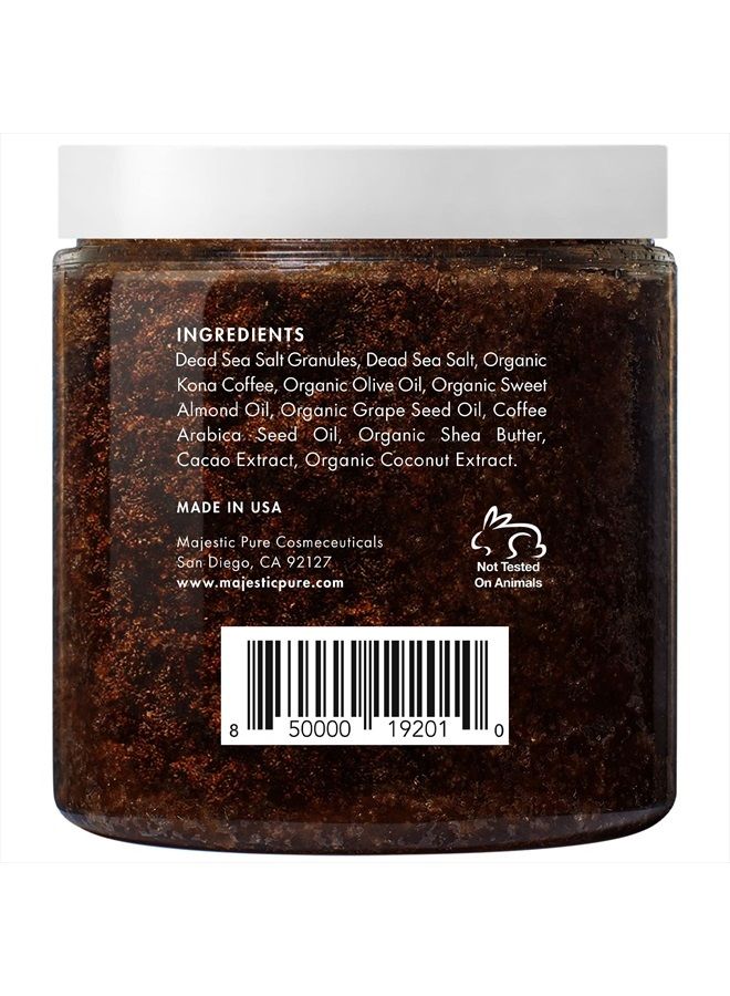 Arabica Coffee Scrub - All Natural Body Scrub for Skin Care, Stretch Marks, Acne & Cellulite, Reduce the Look of Spider Veins, Eczema, Age Spots & Varicose Veins - 10 Ounces