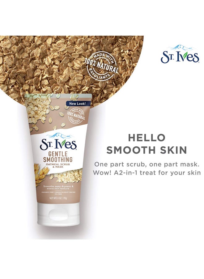 Pack Of 3 Nourished and Smooth Oatmeal Mask Scrub
