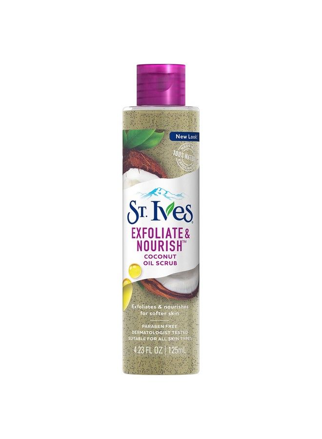 Exfoliate & Nourish Facial Oil Scrub Coconut 4.23 Oz