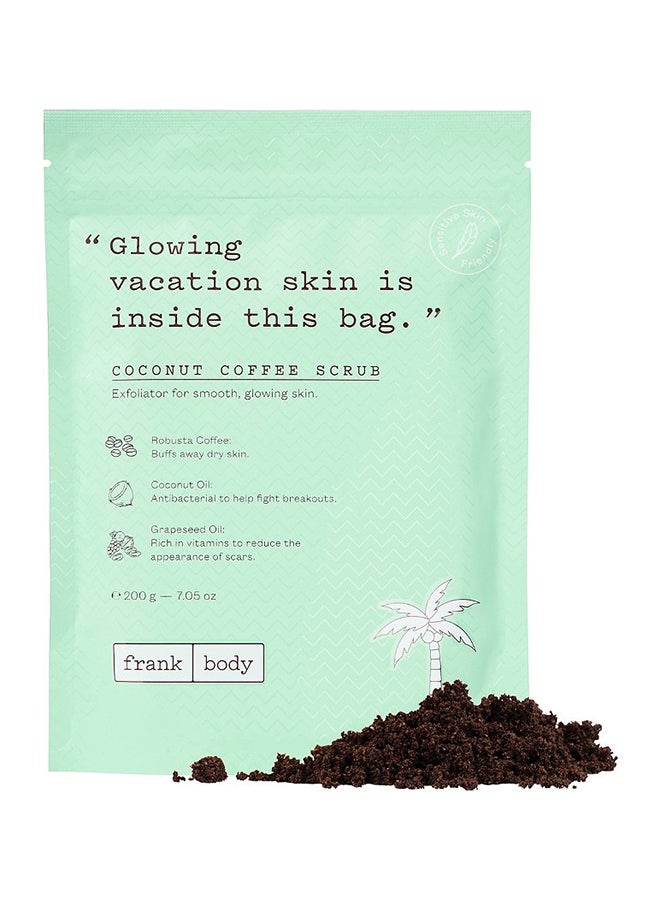 Coconut Coffee Scrub Brown 200grams