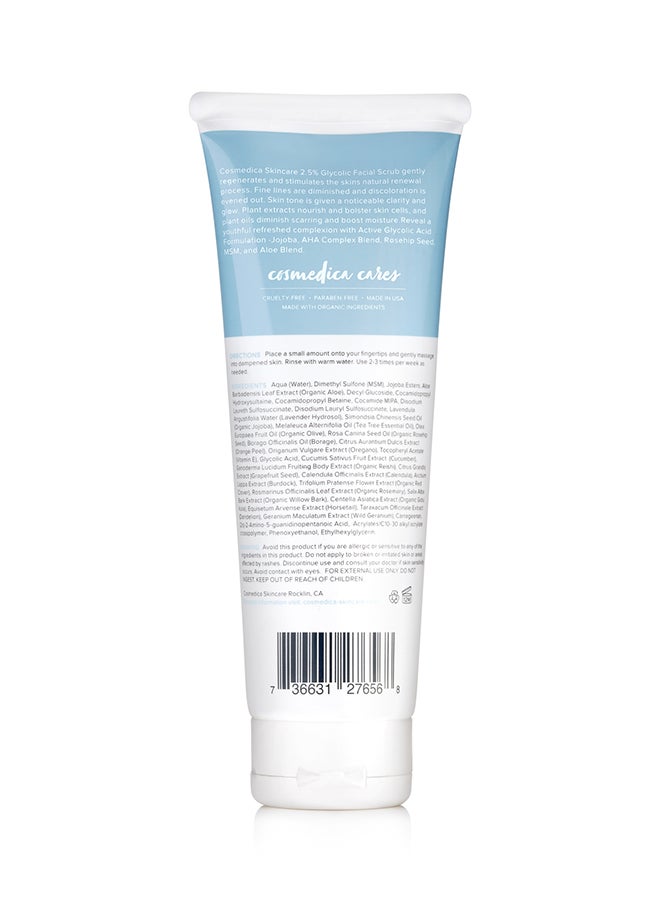 2.5% Glycolic Facial Scrub 120ml