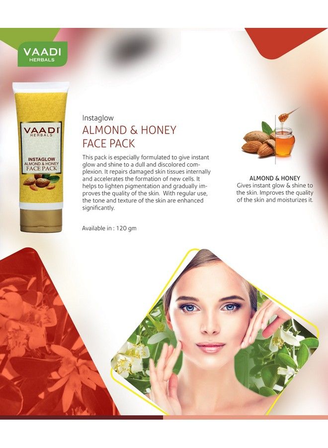 Instaglow Almond And Honey Face Pack 120Gx2