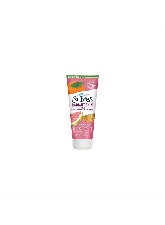 St Ives Scrub, Even & Bright Pink Lemon & Mandarin Orange 6 Ounce (Pack of 3)