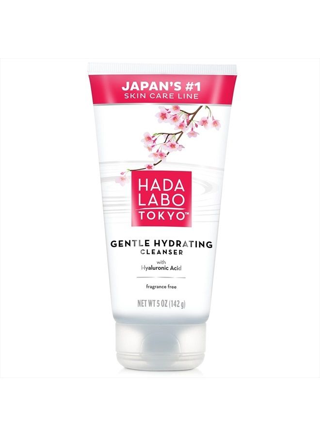 Gentle Hydrating Foaming Facial Cleanser Tube, Unscented 5 Ounce