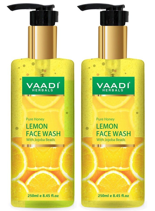 Pvt Ltd Honey Lemon Face Wash With Jojoba Beads 250 Ml (Pack Of 2)