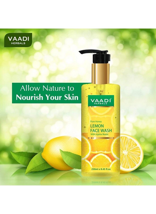 Pvt Ltd Honey Lemon Face Wash With Jojoba Beads 250 Ml (Pack Of 2)