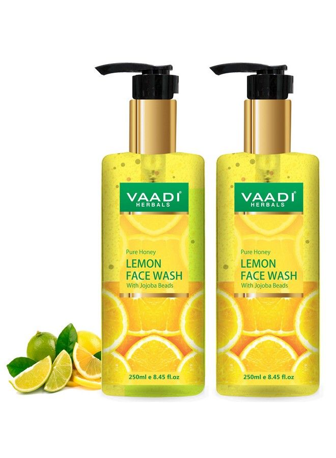 Pvt Ltd Honey Lemon Face Wash With Jojoba Beads 250 Ml (Pack Of 2)