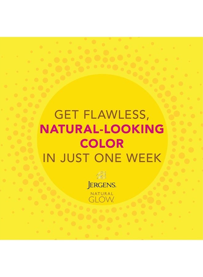 Natural Glow Self Tanner Lotion, Daily Sunless Fake Tanning, Medium to Deep Skin Tone, Daily Moisturizer, featuring Antioxidants and Vitamin E, 7.5 oz