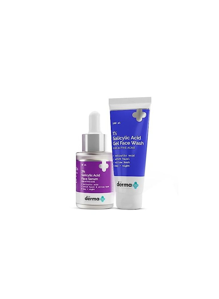 The Derma Co Anti-Acne Regimen Combo - 1% Salicylic Acid Gel Face Wash (100 ml)