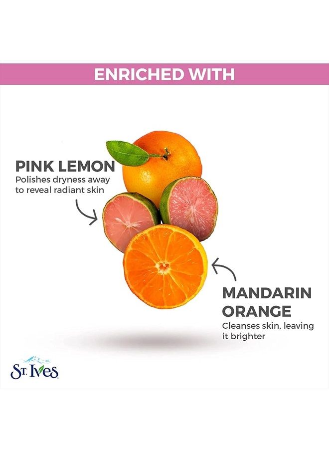 Radiant Skin Pink Lemon and Mandarin Orange Face Scrub 6 oz (Pack of 2)