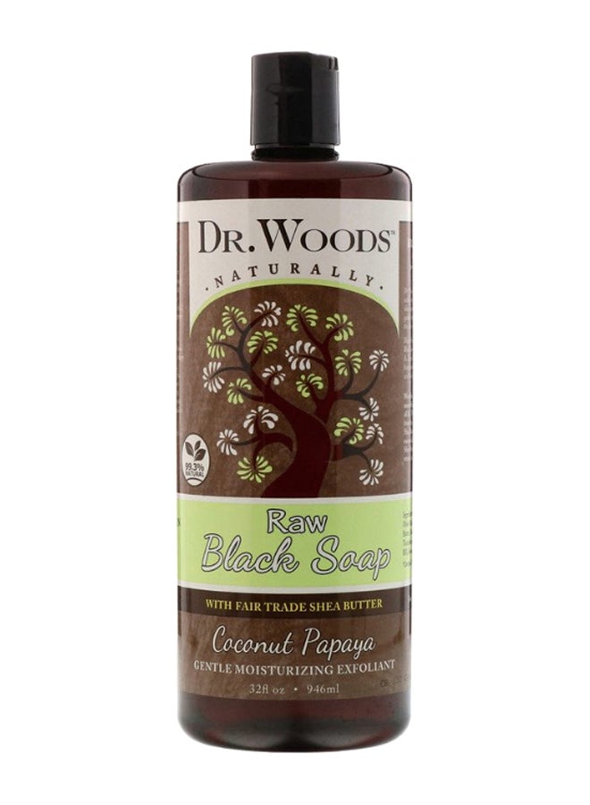 Coconut Papaya Raw Black Soap