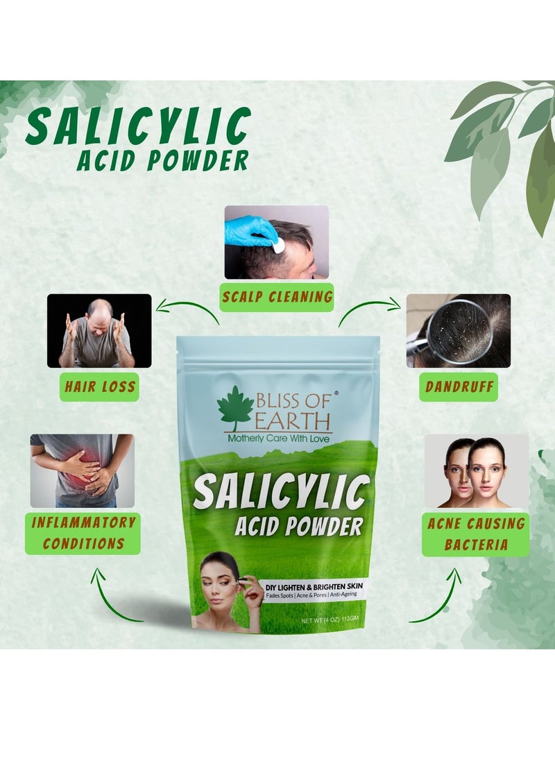 Salicylic Acid Powder Great for Making Skin Care Products Cleanser moisturizer anti aging serum Body Wash and DIY Products 453gm