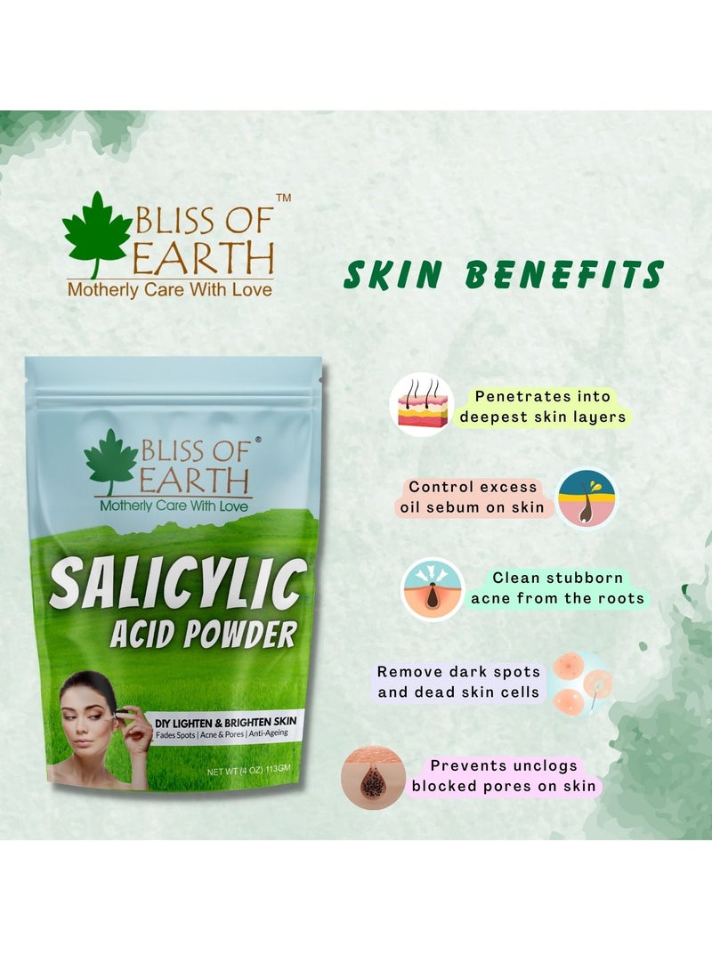 Salicylic Acid Powder Great for Making Skin Care Products Cleanser moisturizer anti aging serum Body Wash and DIY Products 453gm