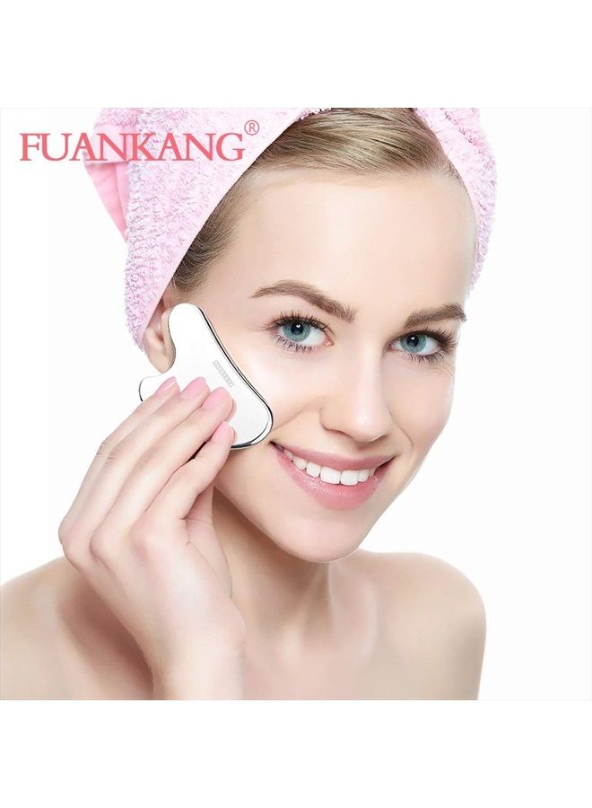 Gua Sha Facial Tools Stainless Steel Scraping Massage Tool for Face Stainless Steel Gua Sha Tool with Travel Pouch