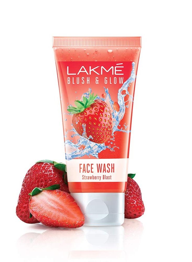 LAKMÉ Blush and Glow Strawberry Combo Face Wash With Fruit Extracts 100 g Pack of 3