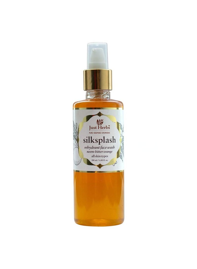 Ayurvedic Silksplash Face Wash For Oil Control Clogged PoresDust Dirt  Makeup Residue Suits All Skin Types 200Ml