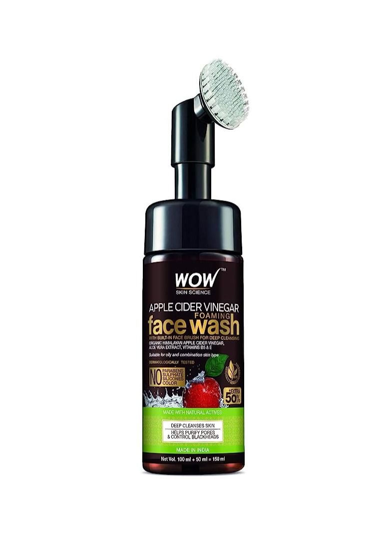 WOW Skin Science Apple Cider Vinegar Foaming Face Wash Combo Pack