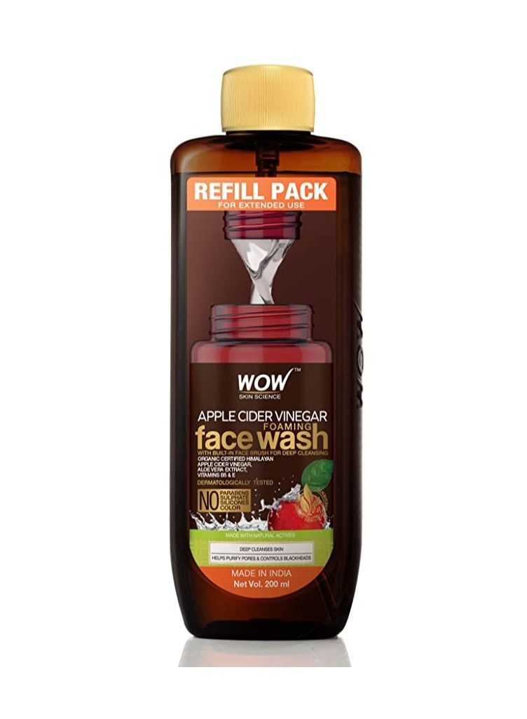 WOW Skin Science Apple Cider Vinegar Foaming Face Wash Combo Pack