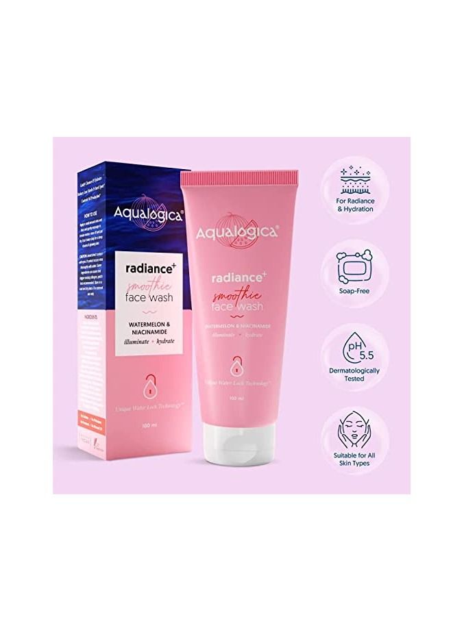 Aqualogica Smoothie Face Wash with Watermelon and Niacinamide Facial Cleanser