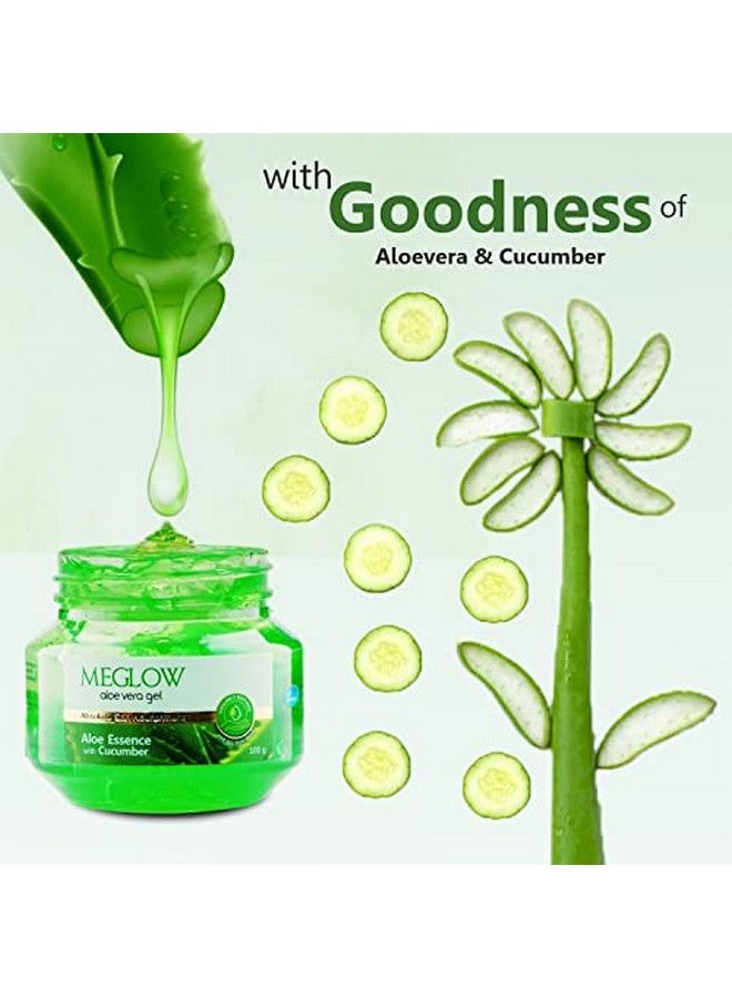 Aloevera Gel Jar For Nourished And Healthy Skin 100G Each Pack Of 3