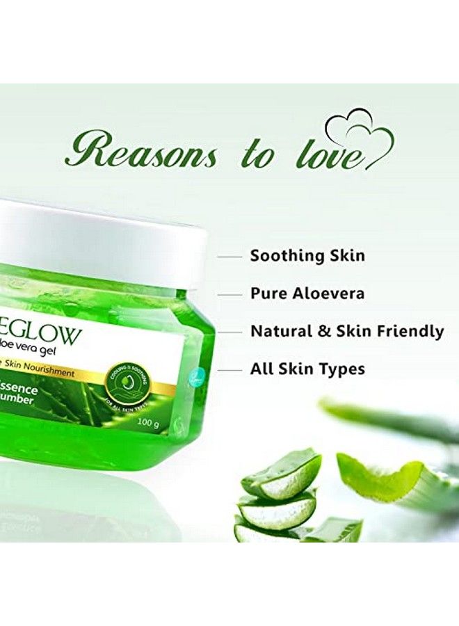 Aloevera Gel Jar For Nourished And Healthy Skin 100G Each Pack Of 3