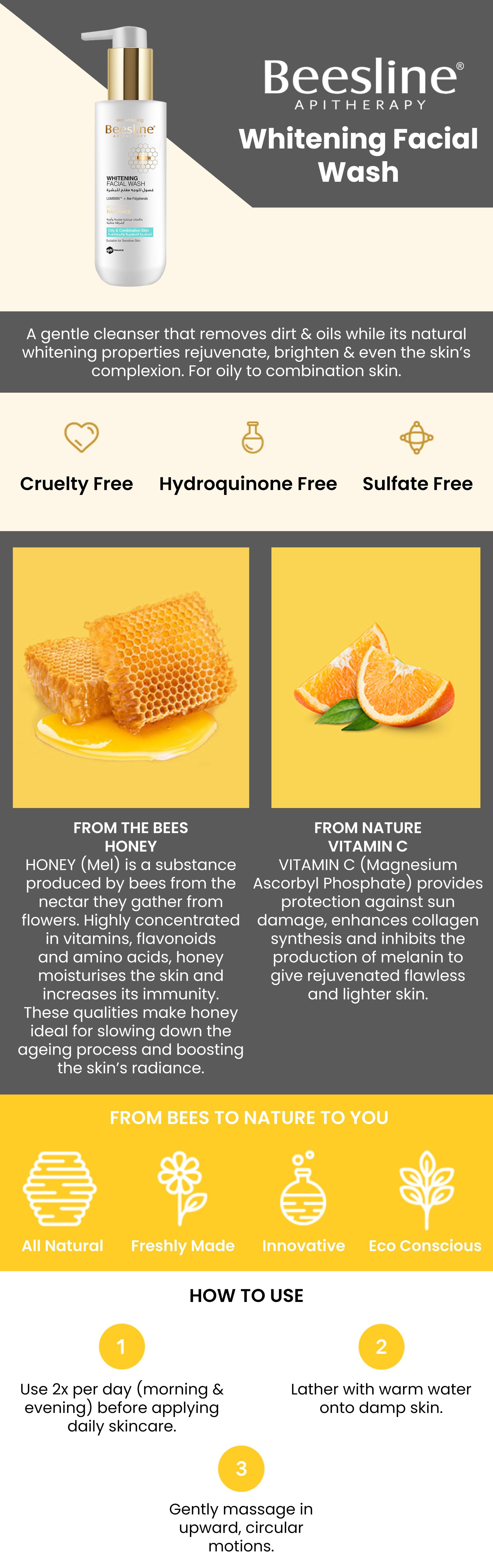 Perfect Radiance Whitening Facial Wash 250ml