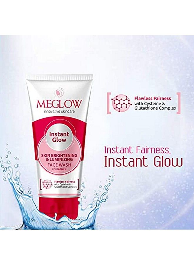 Instant Glow Fairness Face With Skin Brightening And Luminizing ; Helps In Removes Dark Spot; Suitable All Skin Type ; Paraben Free ; Smooth And Glowing Skin ; Daily Use For Women 70G Each Pack Of 3
