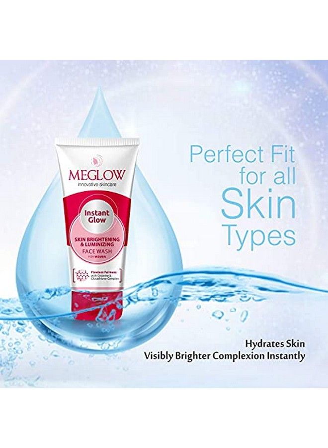 Instant Glow Fairness Face With Skin Brightening And Luminizing ; Helps In Removes Dark Spot; Suitable All Skin Type ; Paraben Free ; Smooth And Glowing Skin ; Daily Use For Women 70G Each Pack Of 3