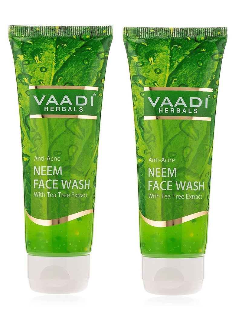 Anti Acne Neem Face Wash Pack Of 2 60ml Each