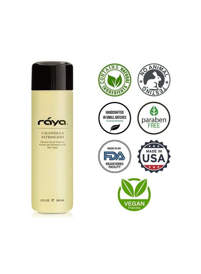 Calendula Astringent With Aha 6 Oz (G206) | Glycolic Facial Toner For Combo And Partially Oily Skin Prone To Breakouts | Helps Normalize Ph And Fight Bacteria | Made With Alpha Hydroxy Acids