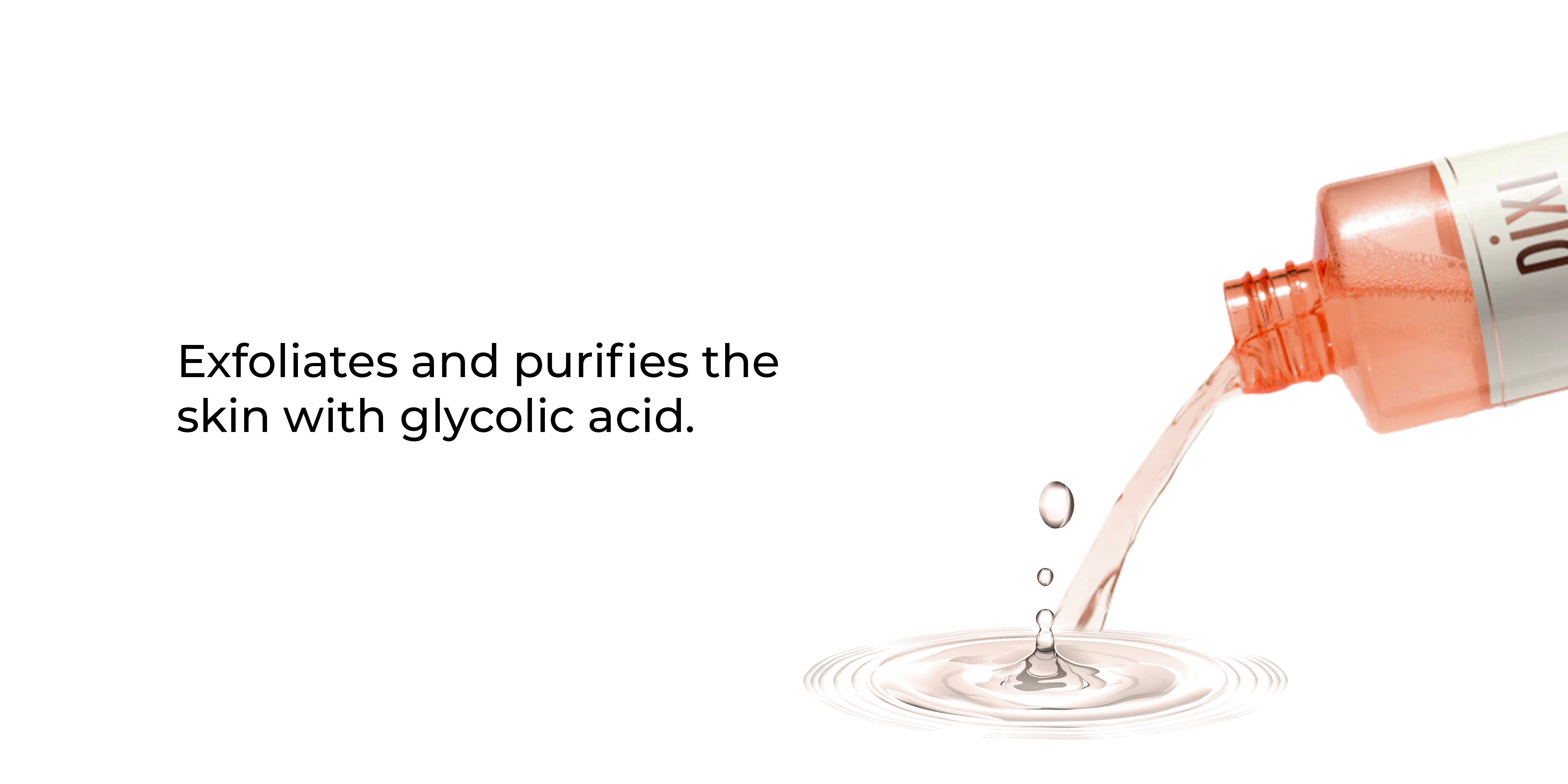 Glow Tonic Exfoliating Toner 5% Glycolic Aloe Vera and Ginseng Clear 250ml