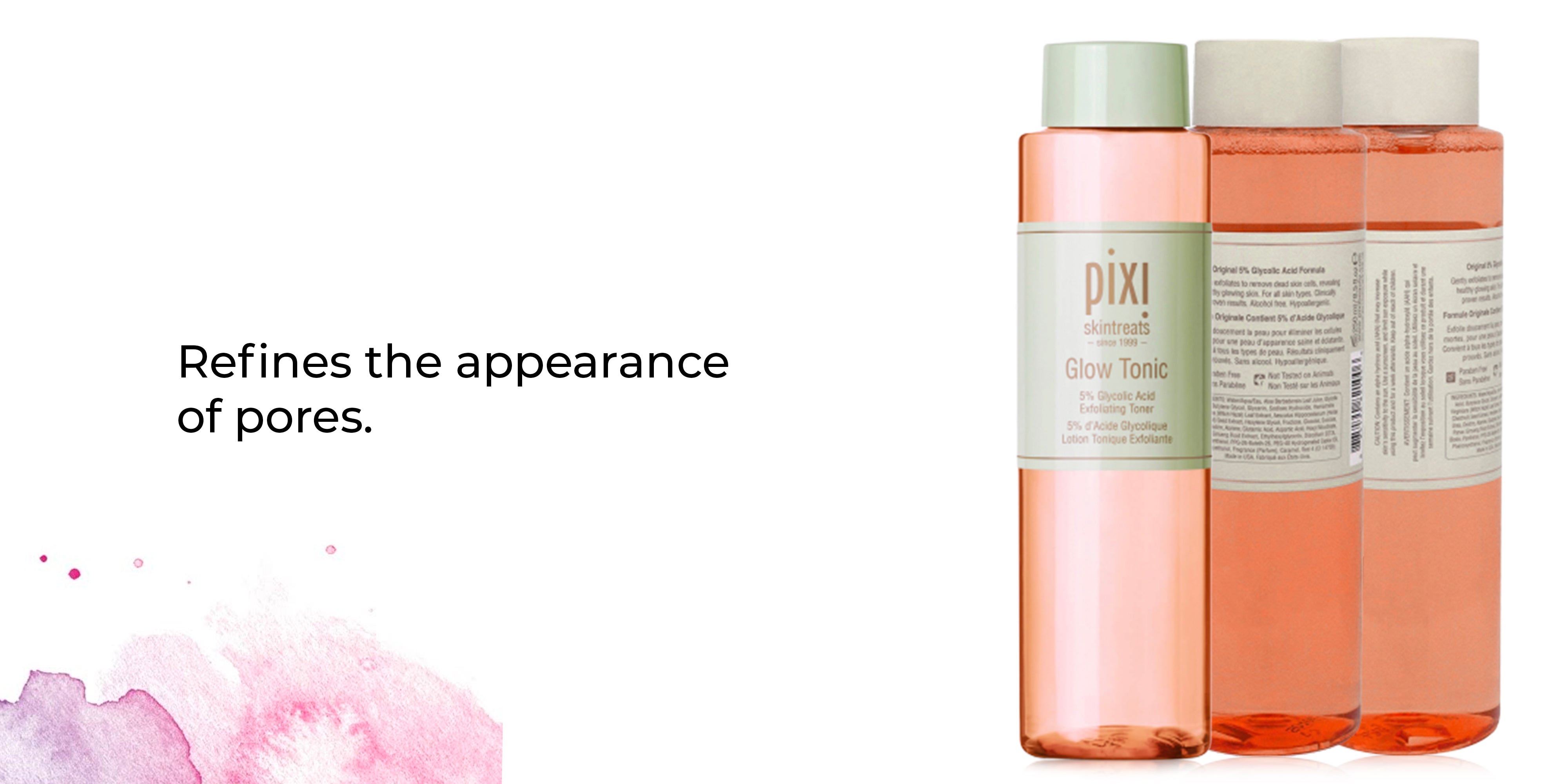 Glow Tonic Exfoliating Toner 5% Glycolic Aloe Vera and Ginseng Clear 250ml