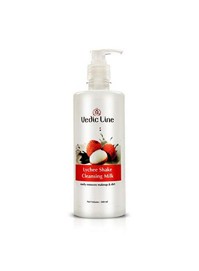 Lychee Shake Cleansing Milk Reduce Dust Dirt & Makeup With Goodness Of Lychee Extracts For Deeply Cleansed Face 500Ml