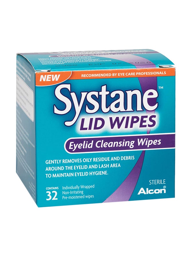 30-Piece Eyelid Cleansing Wipes White