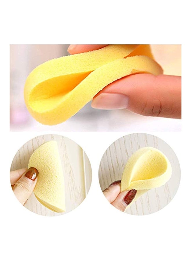 20-Piece Compressed Facial Sponge Yellow