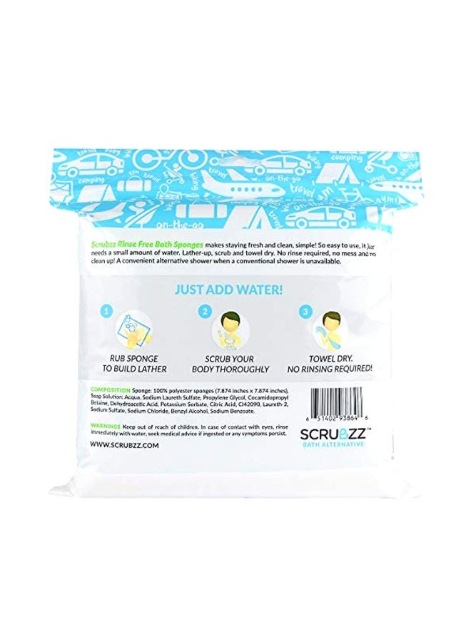 25-Piece Disposable No Rinse Bathing Wipes