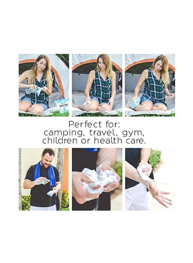 25-Piece Disposable No Rinse Bathing Wipes