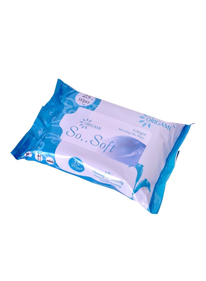 Pack Of 4 So Soft Facial Wipes - Cologne