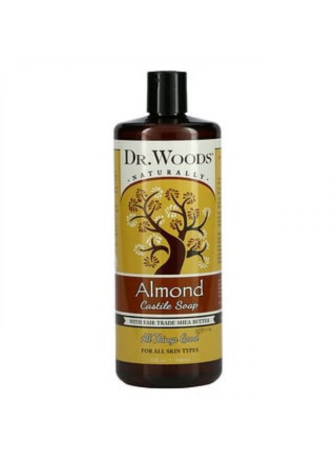 Dr. Woods Almond Castile Soap with Fair Trade Shea Butter 32 fl oz