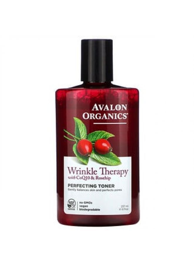 Avalon Organics Wrinkle Therapy With CoQ10 & Rosehip Perfecting Toner 8 fl oz