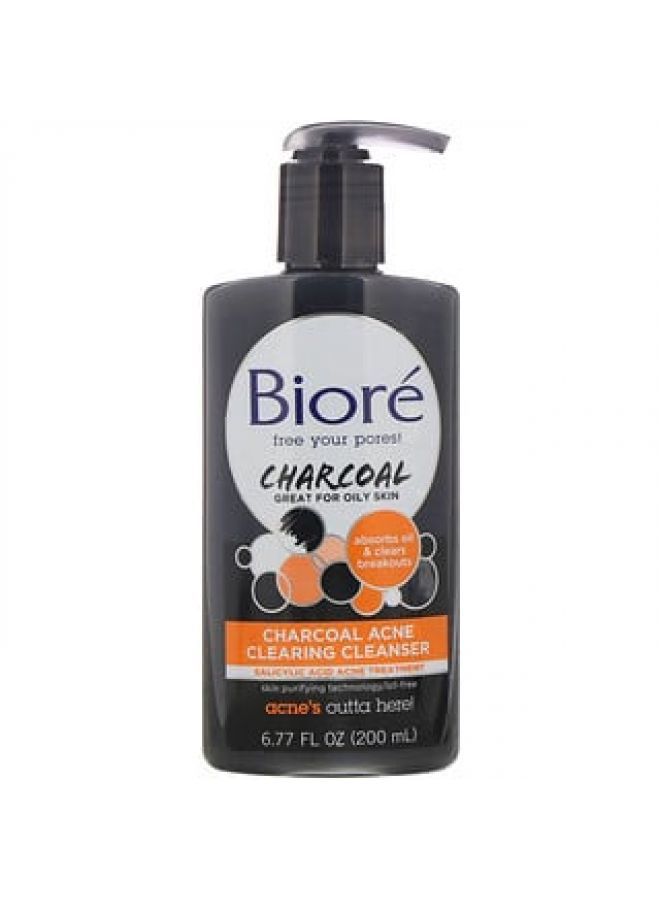 Biore Charcoal Acne Clearing Cleanser 6.77 fl oz