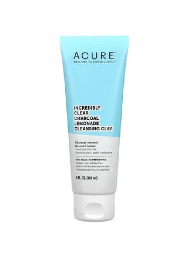 Acure Incredibly Clear Charcoal Lemonade Cleansing Clay 4 fl oz