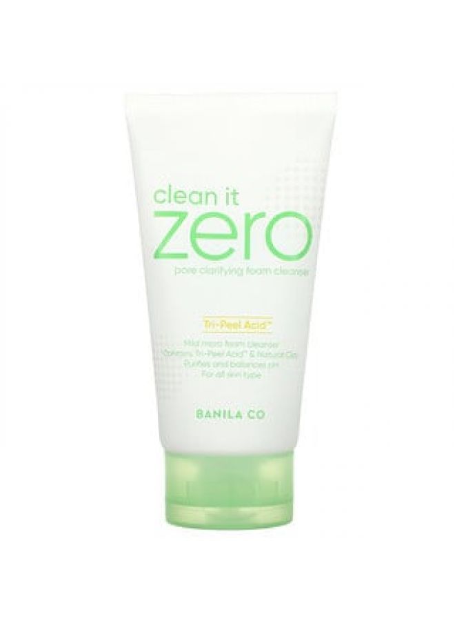 Banila Co. Clean It Zero Tri-Peel Acid Pore Clarifying Foam Cleanser 5.07 fl oz
