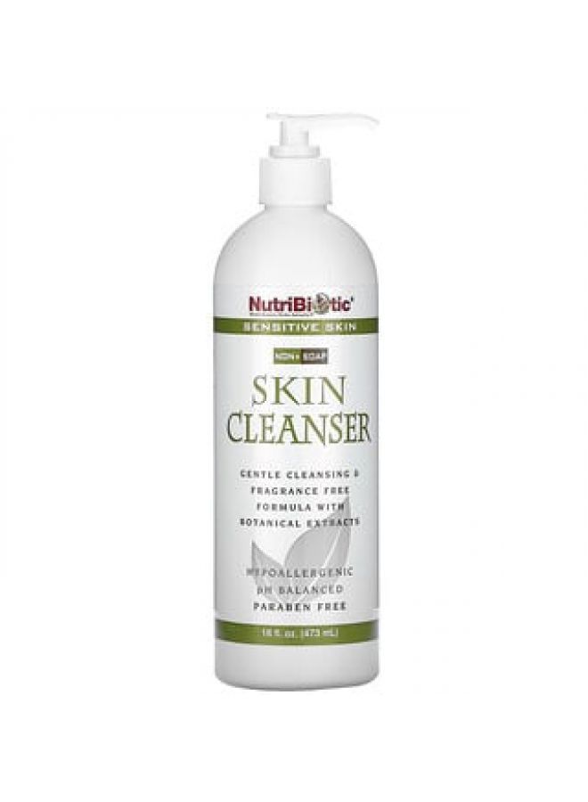 NutriBiotic Skin Cleanser Non-Soap Fragrance Free 16 fl oz