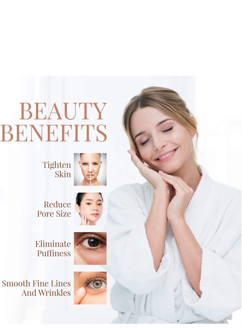 Ice Globes for Facials | Unbreakable Steel Cooling Roller | Cryo Sticks for Face | Massager for Face Neck & Eyes | Skin Care for Dark Circles, Puffiness, Wrinkles, Collagen Production (BLUE)