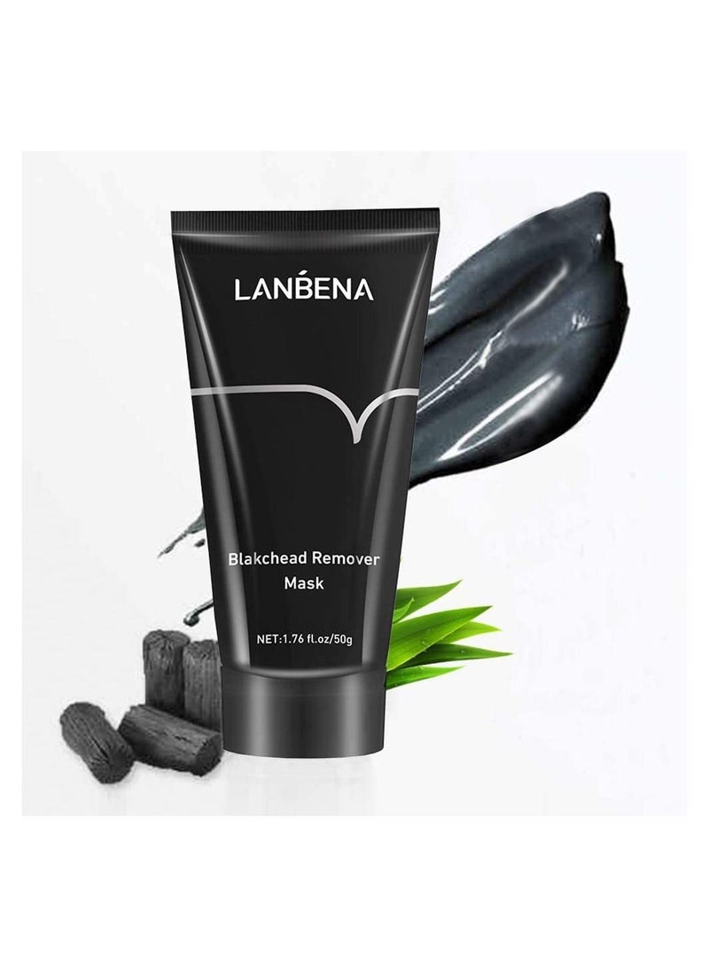 Bamboo Charcoal Blackhead Remover Mask Peel off Mask Acne Deep Cleansing Mask for Deep Cleaning Facial Pore Oil and Control Moisturizing