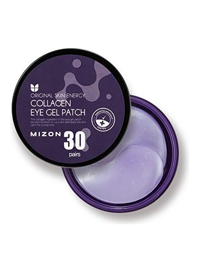 30-Pairs Under Eye Collagen Patches Eye Masks with Marine Collagen Purple 2X1.4X1,2inch