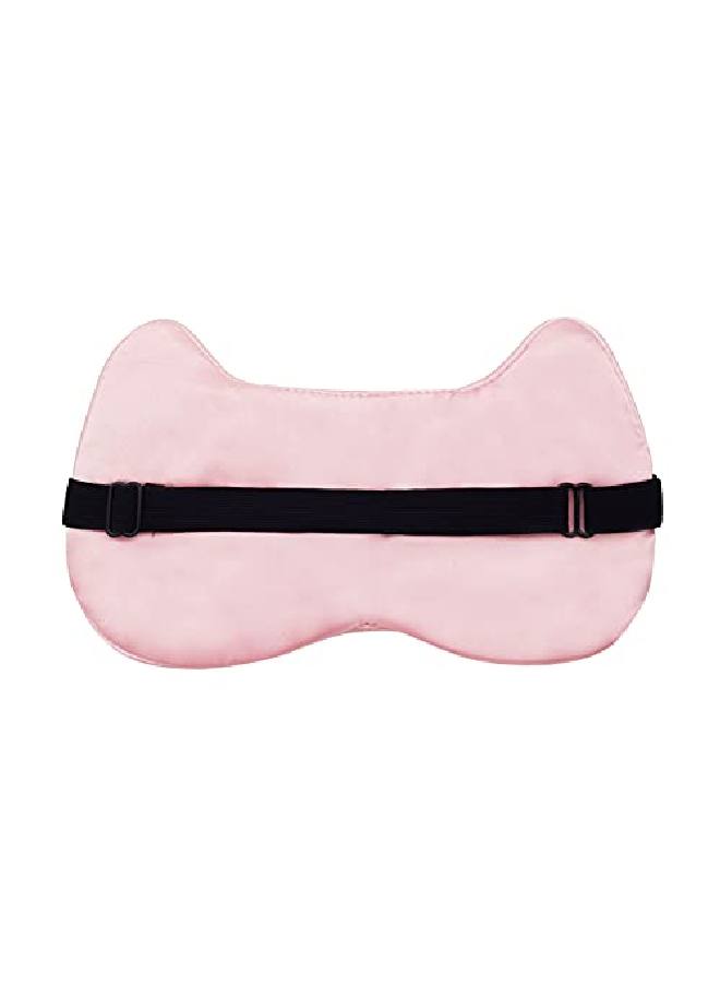 ™ l Silk Kitty Design Sleep Mask Cover for Insomnia Puffy Eyes and Dark Circles With Gel (BabyPink)